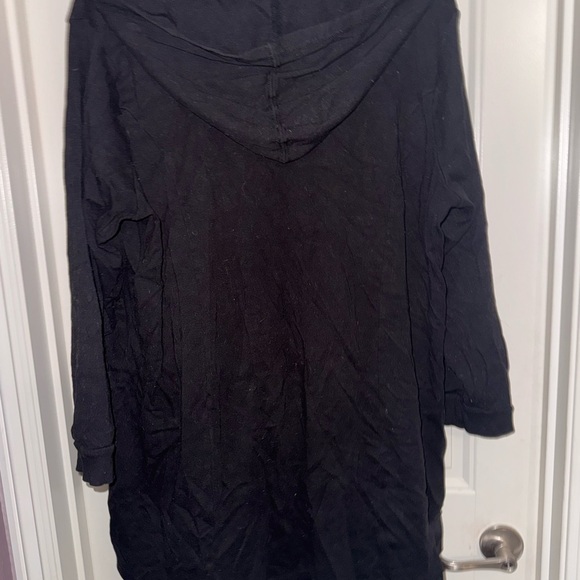 Snap front long hooded top - Picture 3 of 3